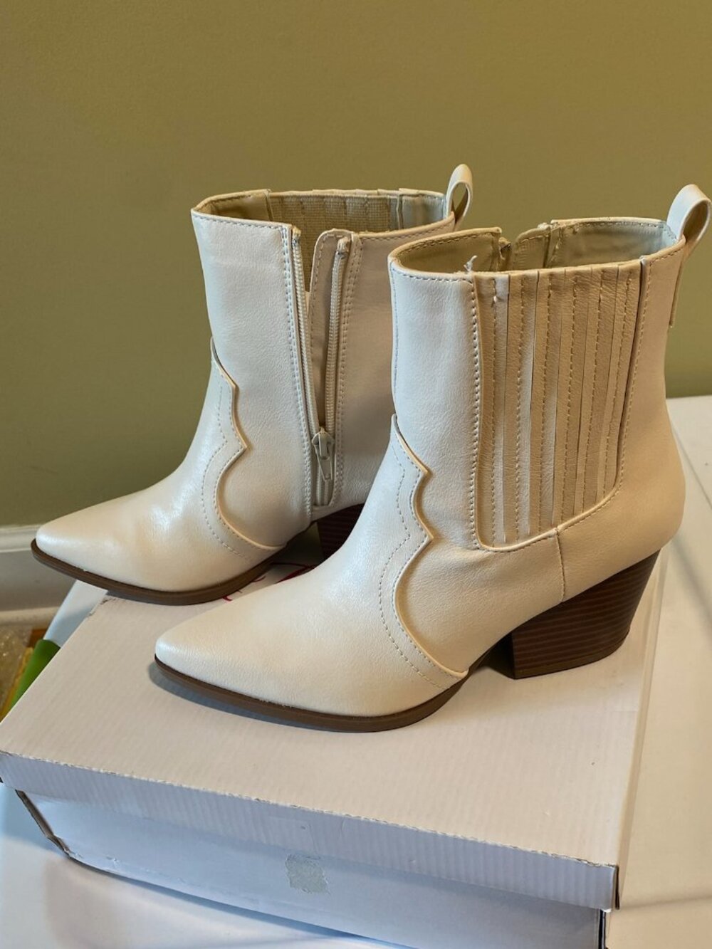 Pink Lily Stone Colored Western Boot